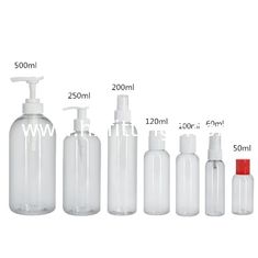 चीन पंप डिस्पेंसर के साथ 250ml प्लास्टिक PET शैम्पू खाली बोतल आपूर्तिकर्ता