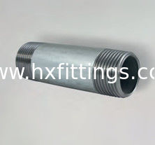 Carbon steel pipe nipple barrel nipples with BSP NPT male thread galvanized forge pipe nipples