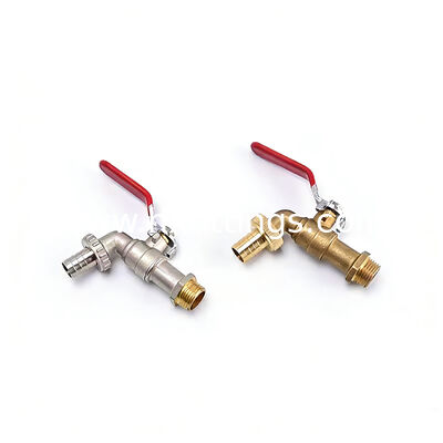 थोक OEM आधुनिक निकेल प्लेटेड 1/2 बीएसपी/एनपीटी थ्रेड वॉल माउंटेड वॉशिंग मशीन पीतल बिबकॉक | टिकाऊ और लीक-प्रूफ